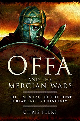 Book cover depicting a warrior in helmet, shield, and sword; title "Offa".