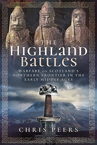Book cover depicting carved heads, a sword, and a mountain landscape.
