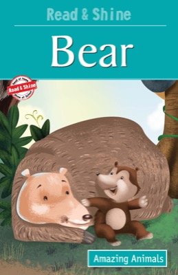 Book cover depicting two cartoon bears emerging from a hollow log.