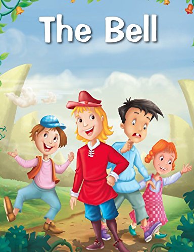 Book cover with illustration of four children in a landscape.