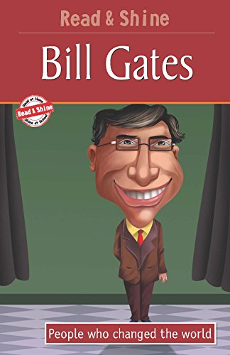 Book cover featuring a cartoon illustration of Bill Gates in a suit.