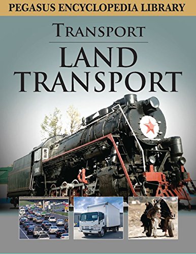 Book cover featuring a steam train and smaller images of land vehicles.