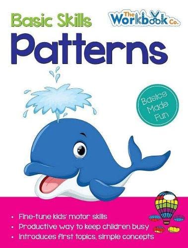 Workbook cover featuring a blue dolphin and the title "Patterns".