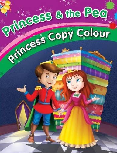 Colorful book cover depicting a prince, princess, and a large stack of mattresses.