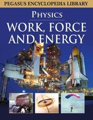 Physics textbook cover with images of a space shuttle, crane, and skydiver.