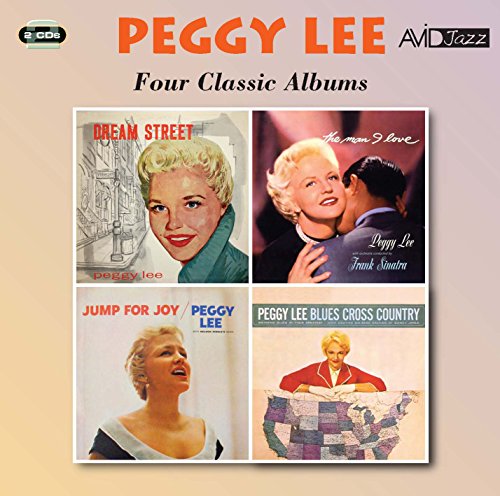 CD case with four CDs and booklet featuring Peggy Lee's name and classic album artwork.
