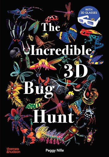 Book cover featuring colorful illustrations of various insects and 3D glasses.