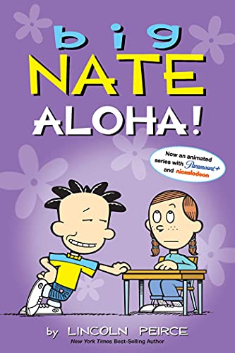 Book cover: "Big Nate: Aloha!" featuring Nate and a classmate.
