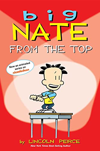 Book cover: "Big Nate" cartoon character standing on a desk.