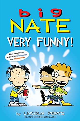 Book cover featuring Big Nate characters with a wet Nate and two laughing friends.