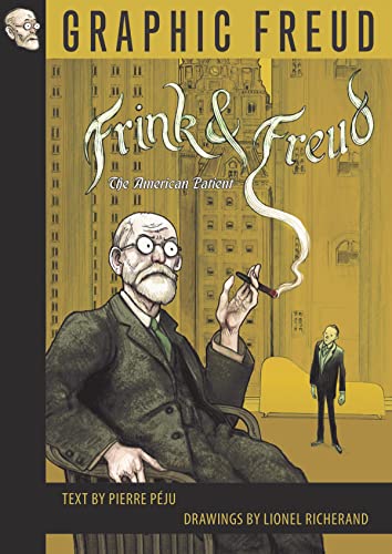 Book cover: Sigmund Freud with a patient in a city setting.