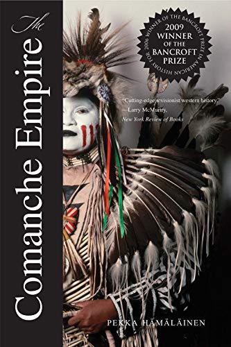 Book cover: portrait of a Comanche man in full traditional regalia.