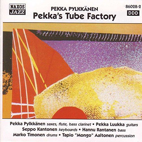 CD cover for Pekka Pylkkänen’s “Pekka’s Tube Factory” with abstract art.