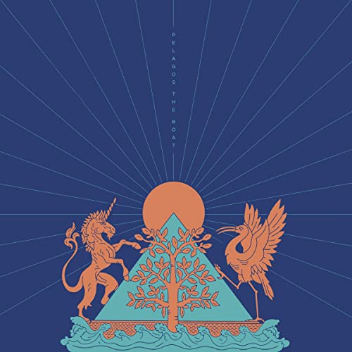 Album art featuring a unicorn and crane flanking a tree before a sunburst background.