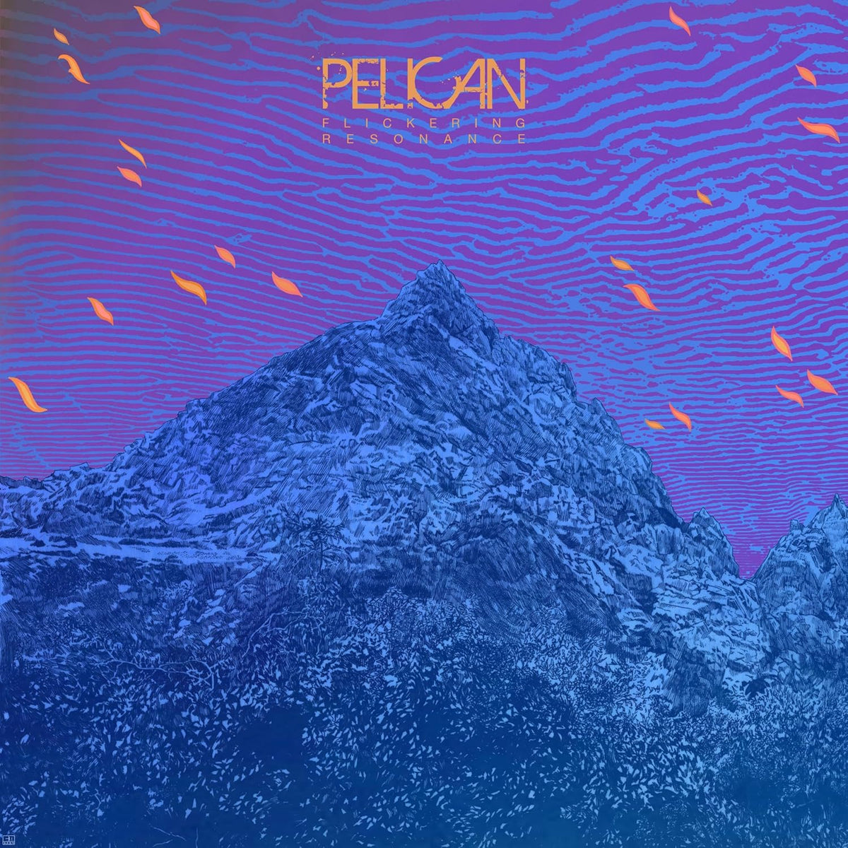 CD case for Pelican's "Flickering Resonance" album, with dark cover art.