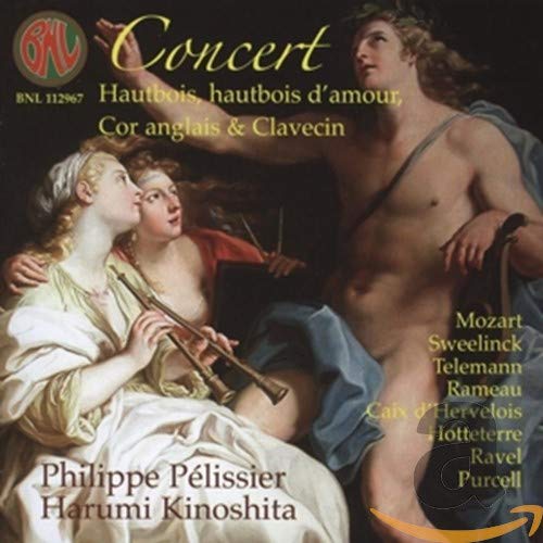 CD cover: Baroque painting of musicians with title "Concert" and composers’ names.