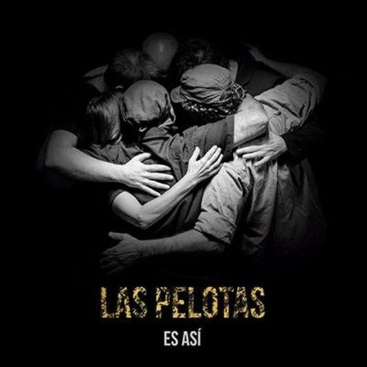Black and white album cover featuring a group of people embracing.