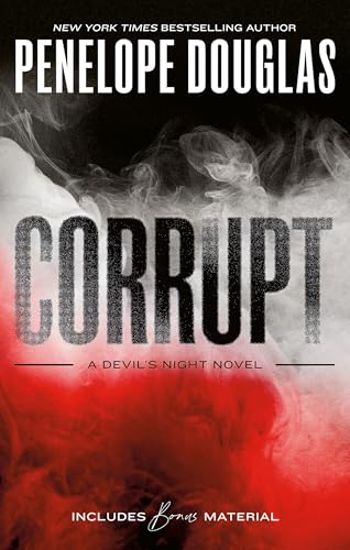 Book cover for "Corrupt: Devil's Night" with smoky red and white imagery.