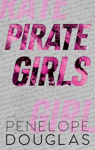 Book cover for “Pirate Girls” with textured pink title and author name.
