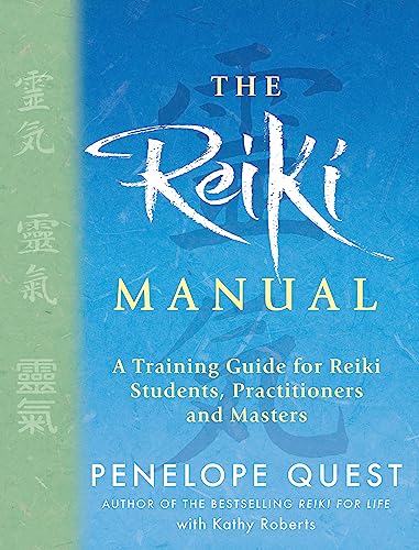 Book cover for "The Reiki Manual" with blue and green tones.
