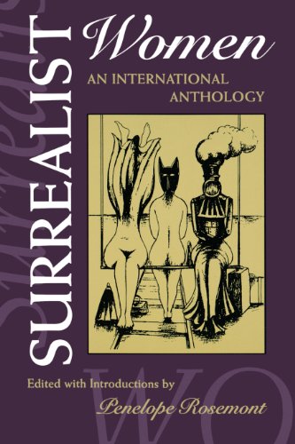 Book cover: “Surrealist Women” anthology with a surrealist illustration.