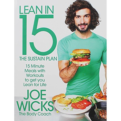 Book cover featuring Joe Wicks holding a burger and healthy food.