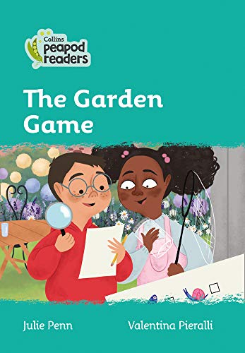 Book cover: two children in a garden, holding magnifying glass and wand.