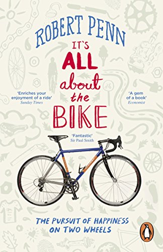 Book cover: “It’s All About the Bike” featuring a road bicycle.