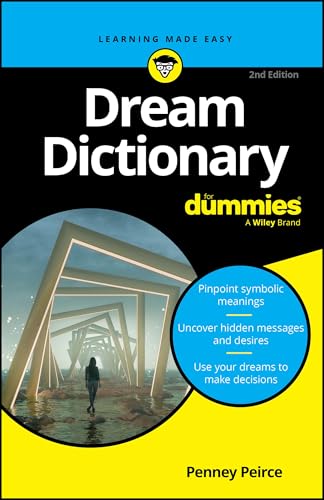 Book cover: "Dream Dictionary for Dummies," 2nd edition, with abstract imagery.