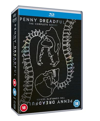 Penny Dreadful The Complete Series Blu-ray case featuring a white skull and spine illustration.