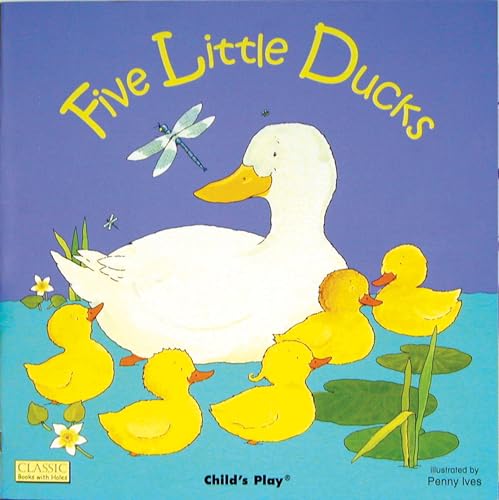 Cover of "Five Little Ducks" book with a mother duck and ducklings.
