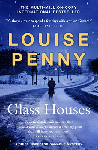 Book cover showing a lone figure walking down a snowy road toward a house.