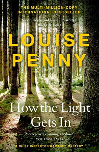 Book cover featuring a sunlit forest with yellow text for author Louise Penny.