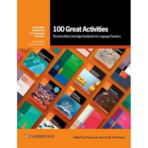 Book cover: "100 Great Activities" for language teachers, with stacked books.