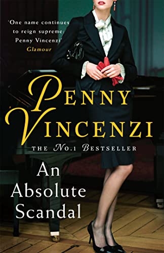 Book cover: woman in black suit with red gloves and handbag.
