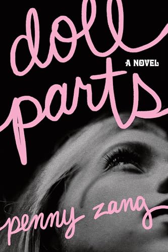 Book cover with pink text, a woman’s face, and author’s name.