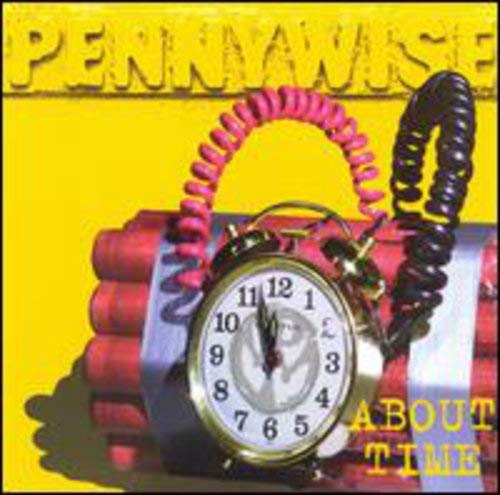 Pennywise album cover: bomb with clock, yellow background, red text.