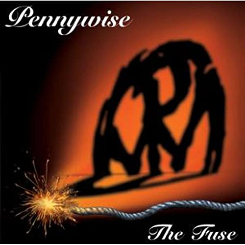 Pennywise album cover "Fuse" featuring a silhouetted figure and sparkler.