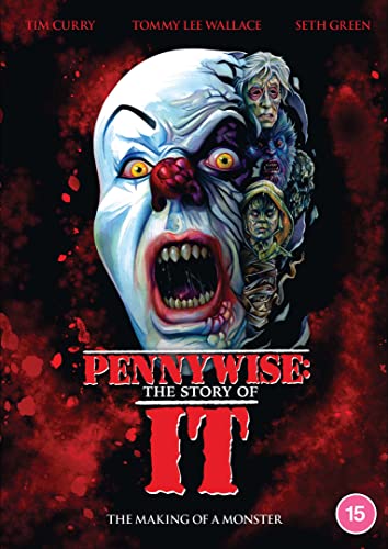 DVD cover featuring a menacing clown face with red and black background splatters.