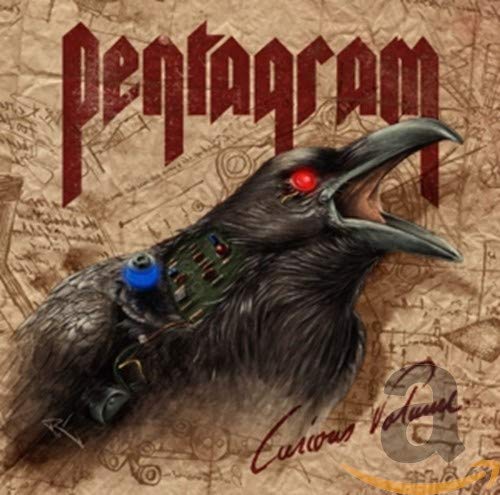 CD cover: a black raven with a red eye and mechanical parts.