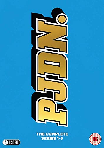 DVD cover for People Just Do Nothing series 1-5 with gold logo on blue.