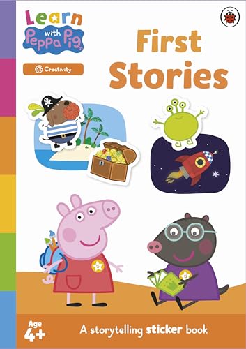 Peppa Pig sticker activity book with characters and scenes.