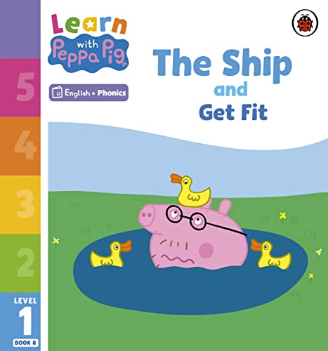 Peppa Pig book cover with Peppa on a raft with ducks.