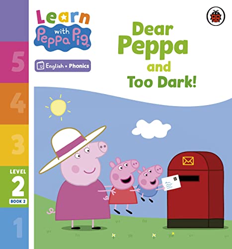 Peppa Pig book cover with Peppa, George, and a red mailbox.