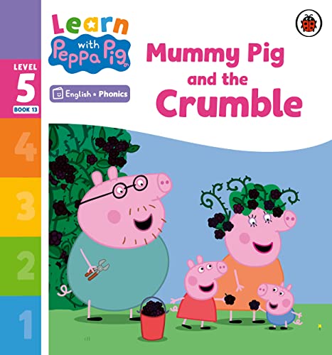 Peppa Pig book cover featuring Mummy Pig, Peppa, and George picking berries.
