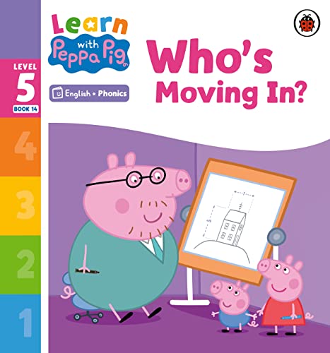 Peppa Pig book cover: Peppa, George, and Mummy Pig with a blueprint.