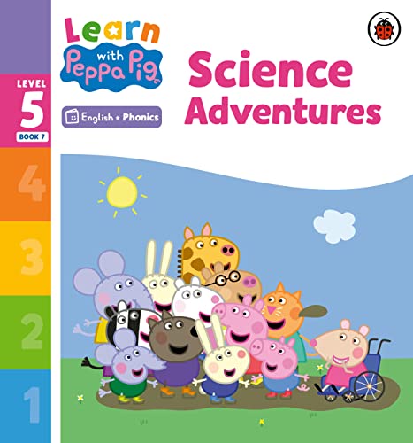 “Learn with Peppa” phonics book cover featuring Peppa Pig and animal friends.