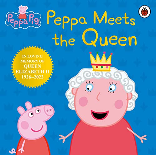 Peppa Pig book cover featuring Peppa and Queen Elizabeth II.