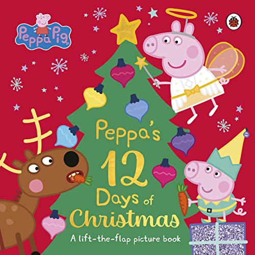 Peppa Pig and friends celebrate Christmas with a decorated tree.