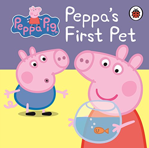 Peppa Pig book cover featuring Peppa, George, and a goldfish in a bowl.